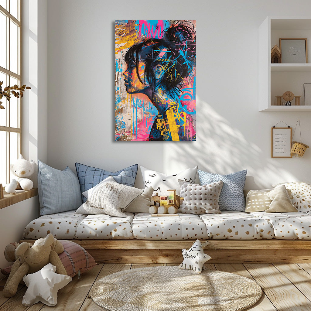 TABLEAU FEMME GRAFFITI