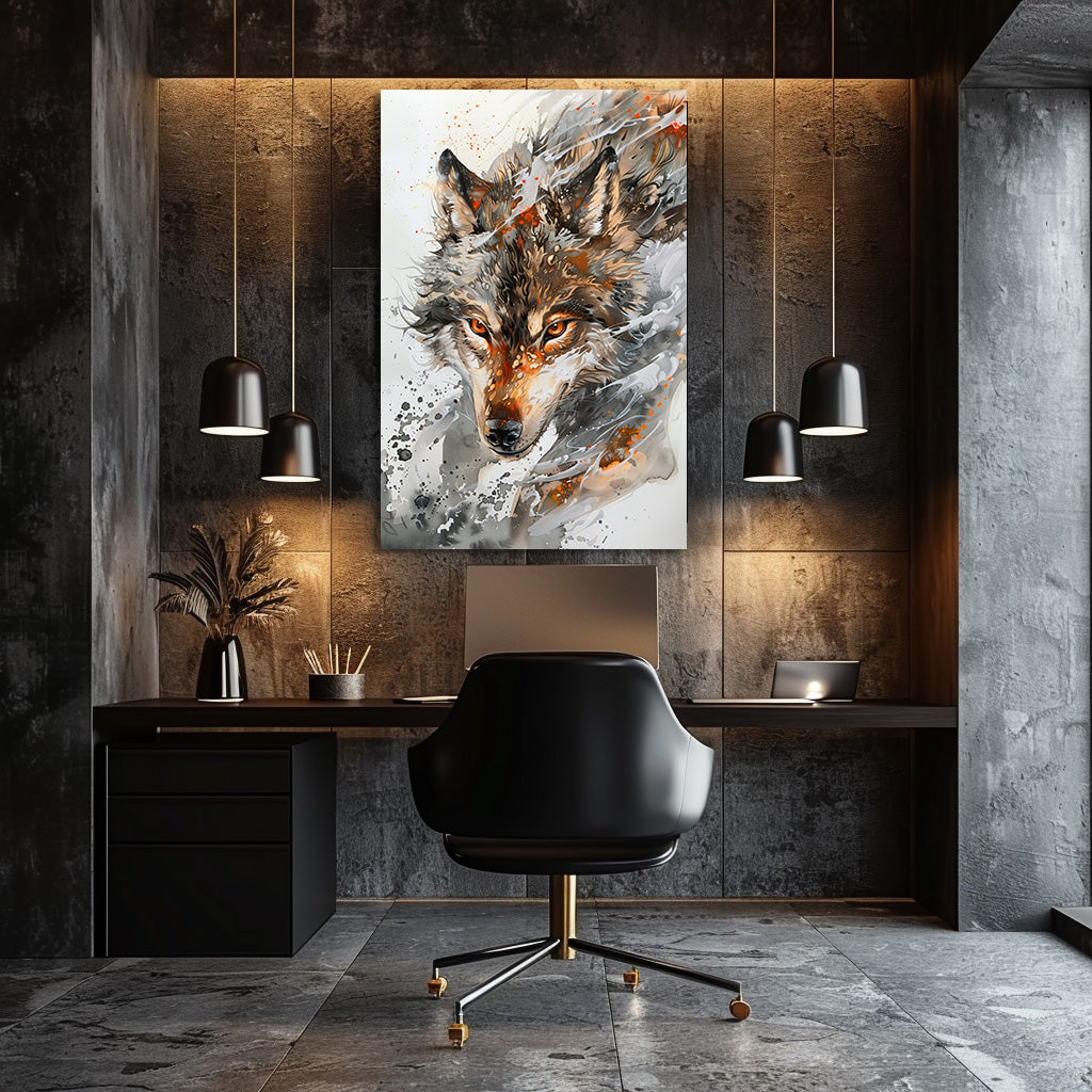 TABLEAU LOUP SAUVAGE