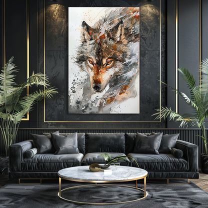 TABLEAU LOUP SAUVAGE