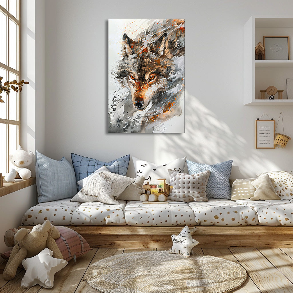 TABLEAU LOUP SAUVAGE