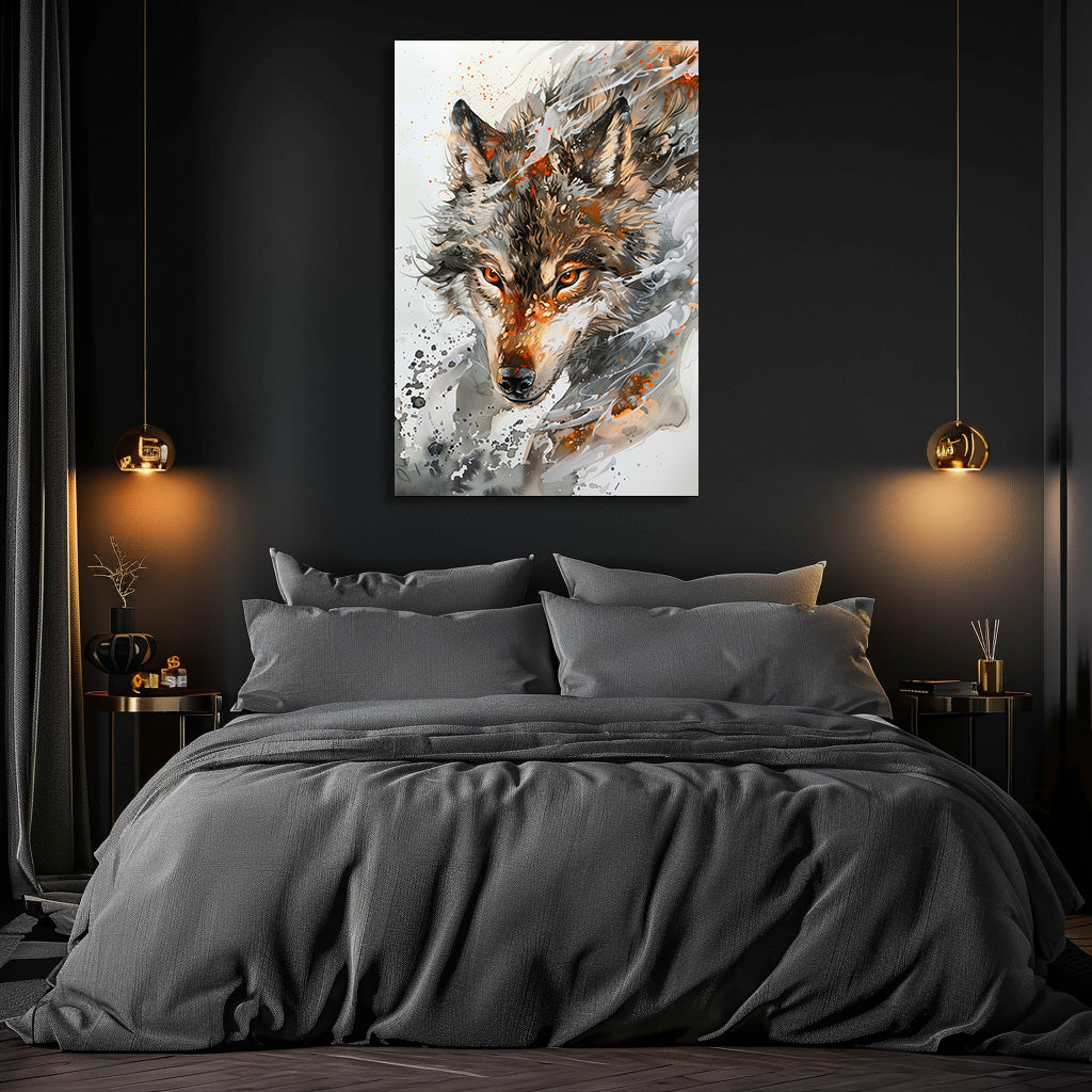 TABLEAU LOUP SAUVAGE
