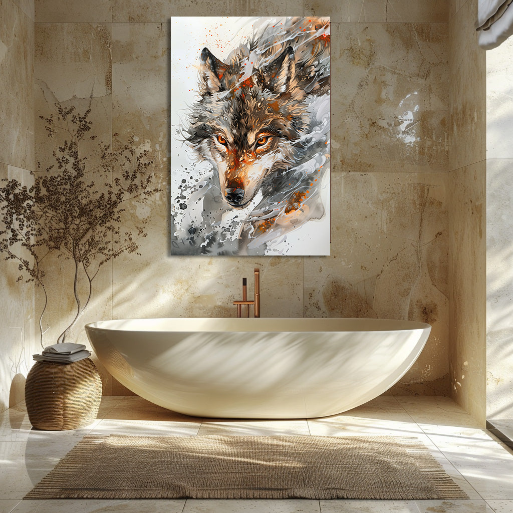 TABLEAU LOUP SAUVAGE