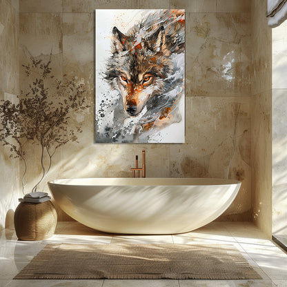 TABLEAU LOUP SAUVAGE