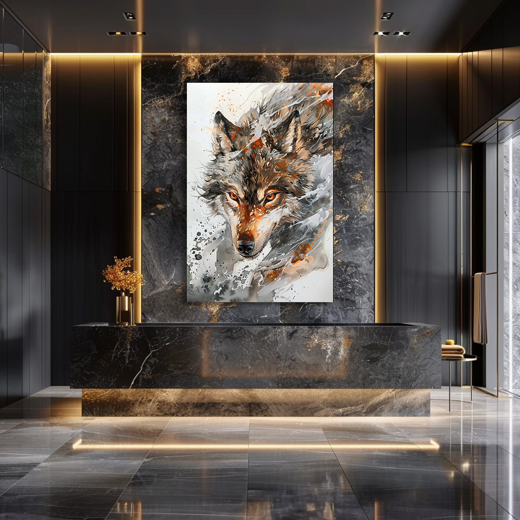 TABLEAU LOUP SAUVAGE