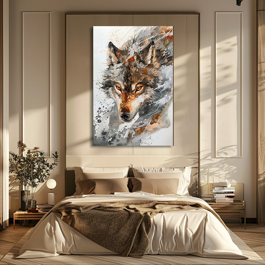 TABLEAU LOUP SAUVAGE