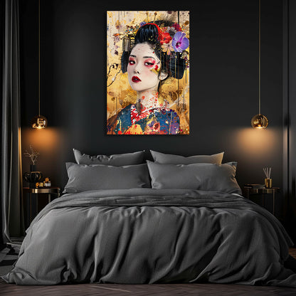 TABLEAU ASIATIQUE DORÉ