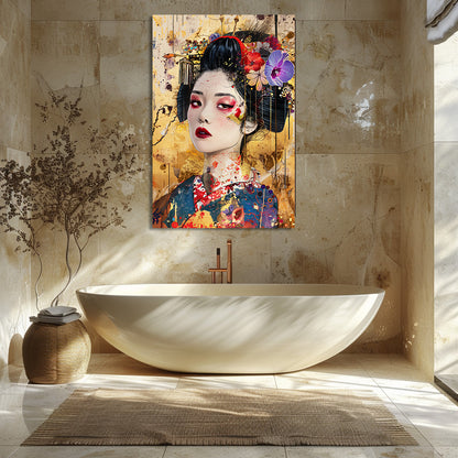 TABLEAU ASIATIQUE DORÉ