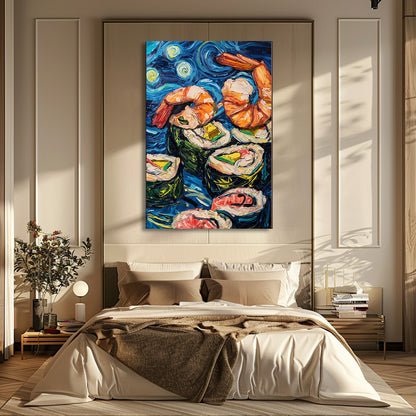 TABLEAU JAPONAIS COLORÉ