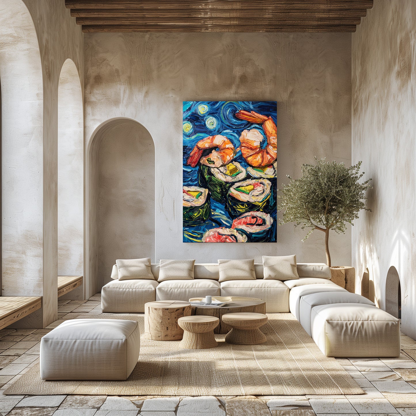 TABLEAU JAPONAIS COLORÉ