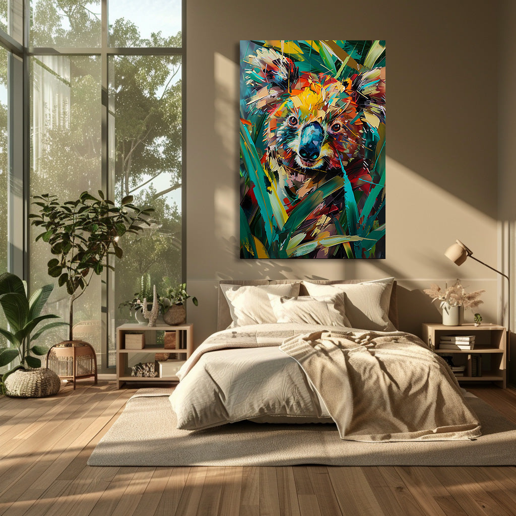 TABLEAU KOALA COLORÉ