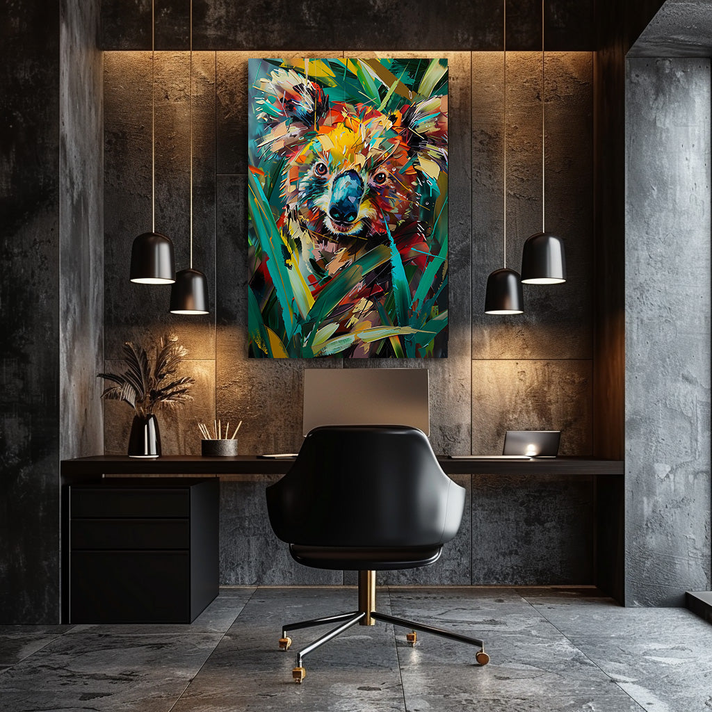 TABLEAU KOALA COLORÉ