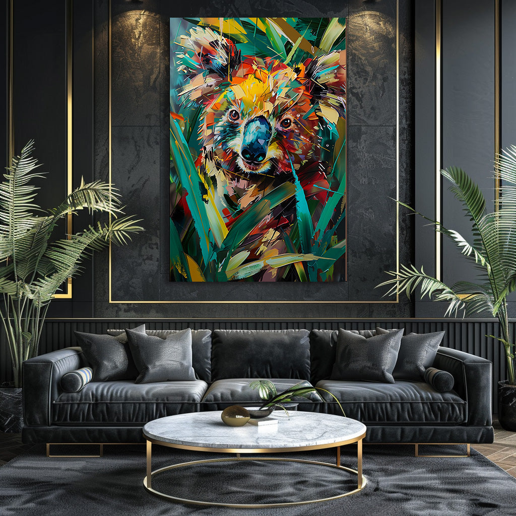 TABLEAU KOALA COLORÉ