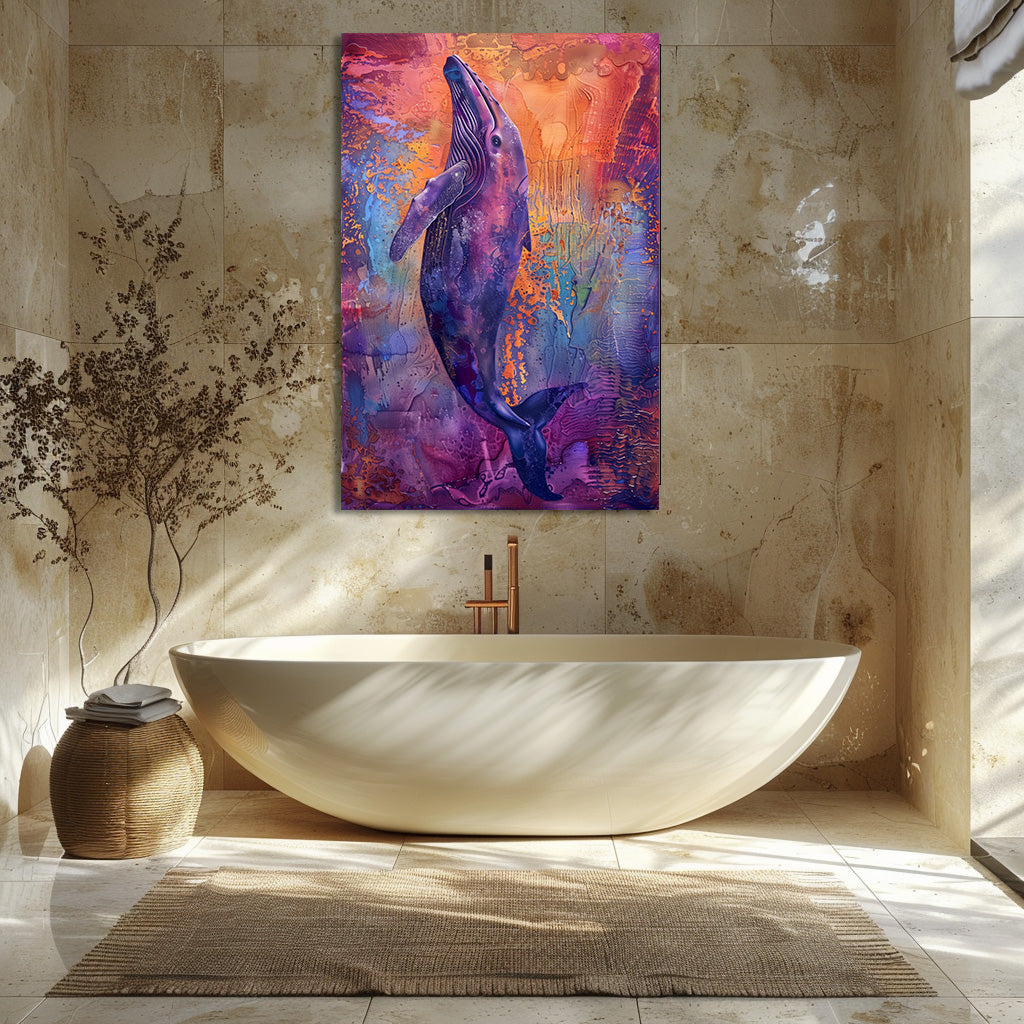 TABLEAU VIOLET BALEINE