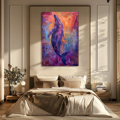 TABLEAU VIOLET BALEINE