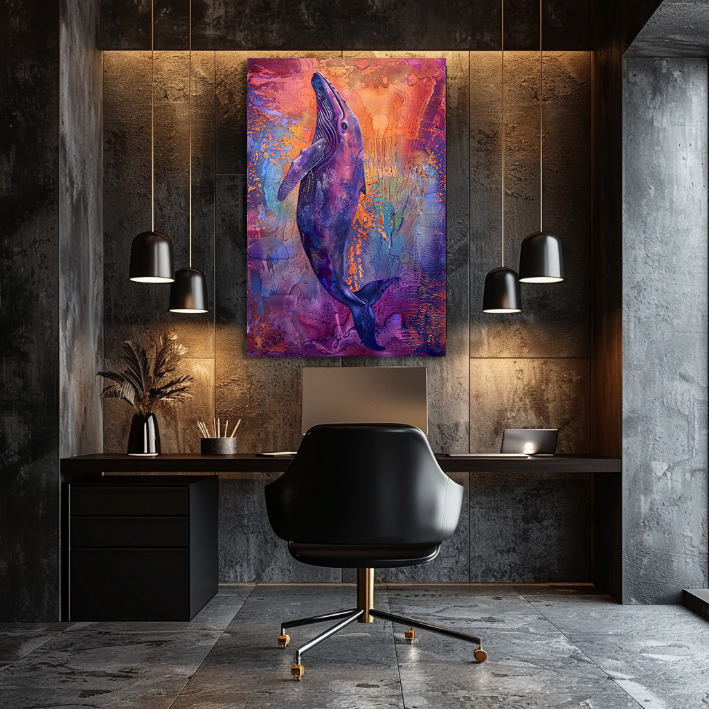 TABLEAU VIOLET BALEINE