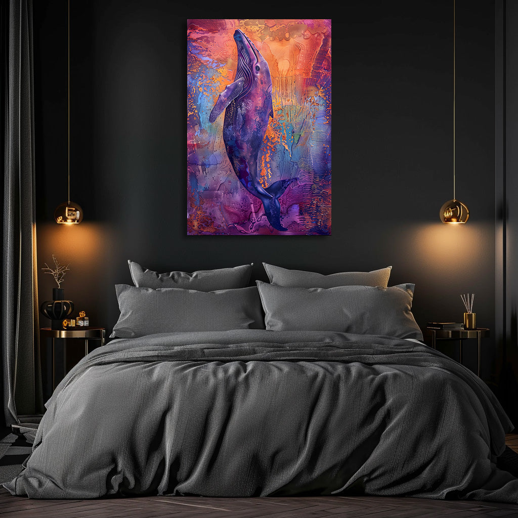 TABLEAU VIOLET BALEINE