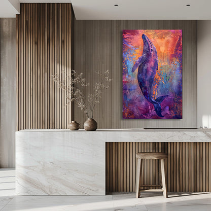 TABLEAU VIOLET BALEINE