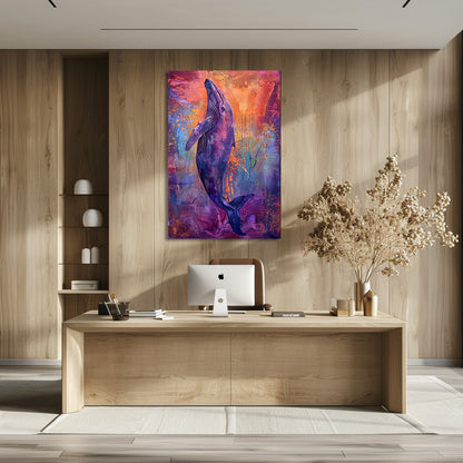 TABLEAU VIOLET BALEINE