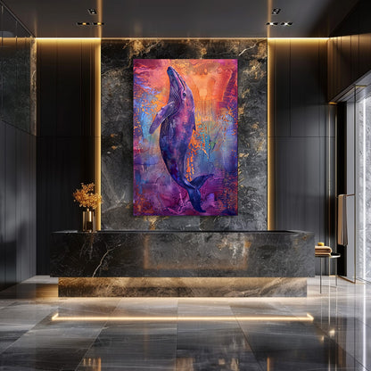 TABLEAU VIOLET BALEINE