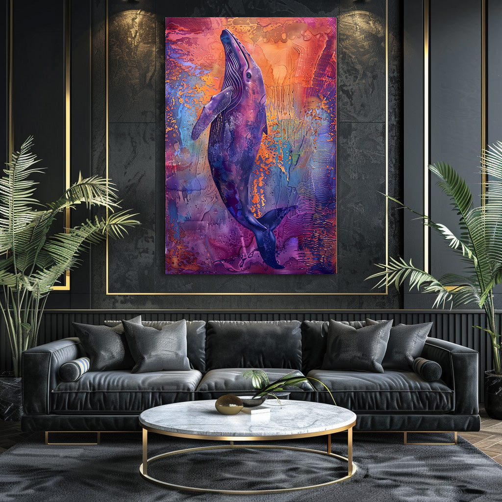 TABLEAU VIOLET BALEINE