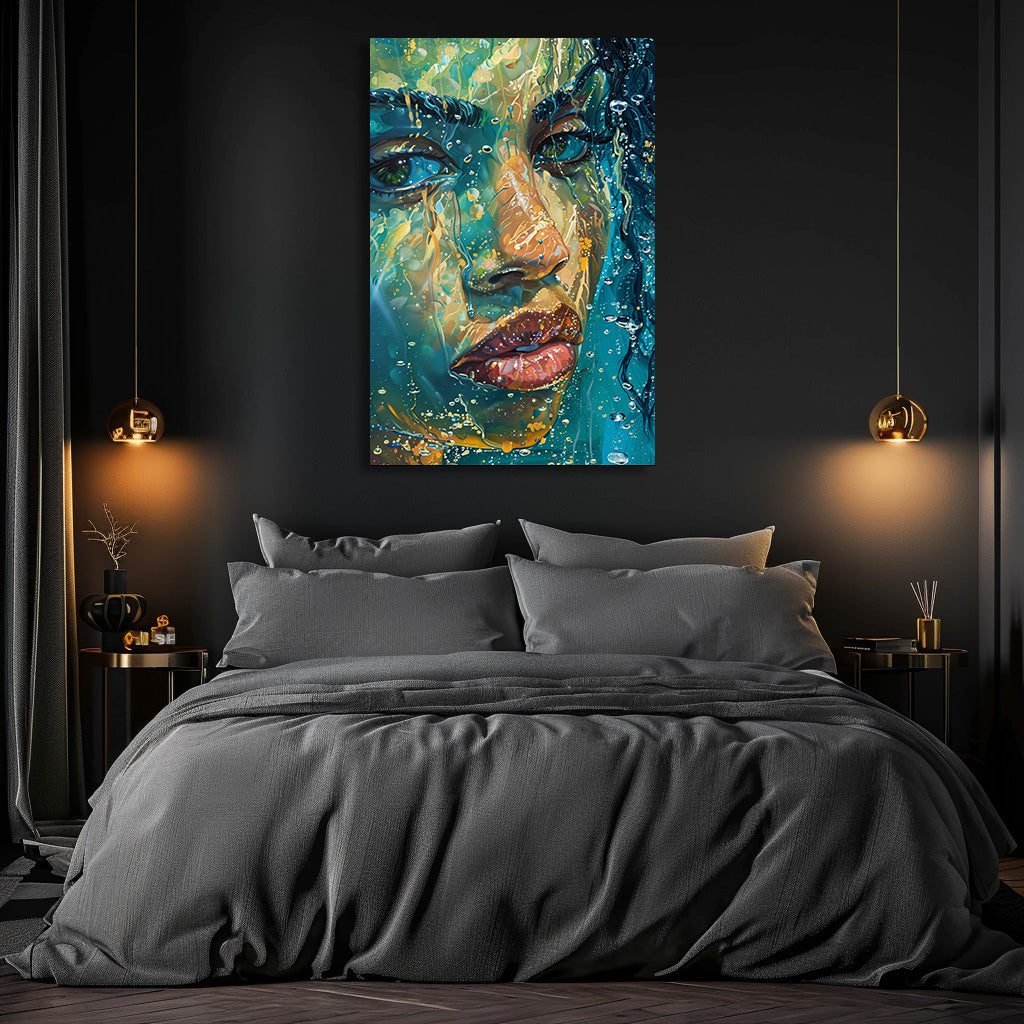 TABLEAU FEMME OCÉAN