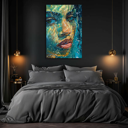 TABLEAU FEMME OCÉAN