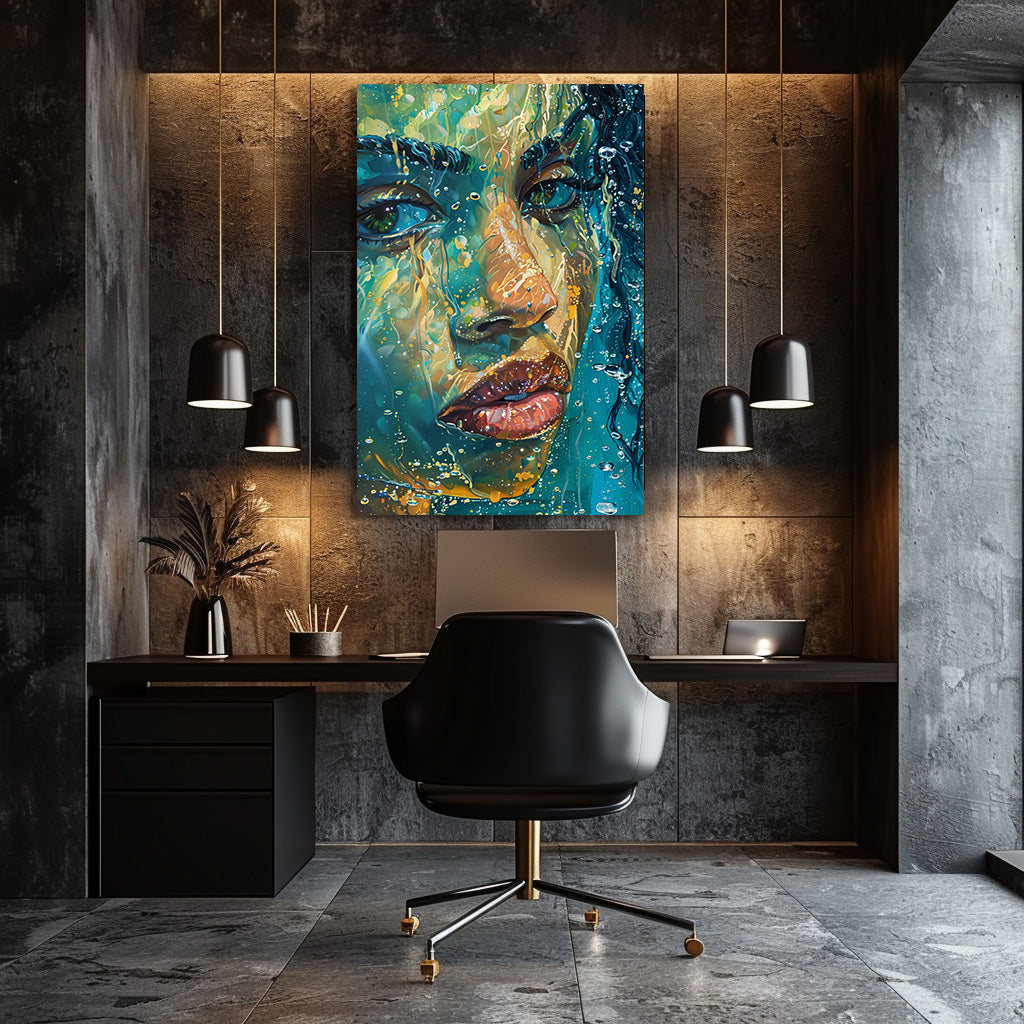 TABLEAU FEMME OCÉAN