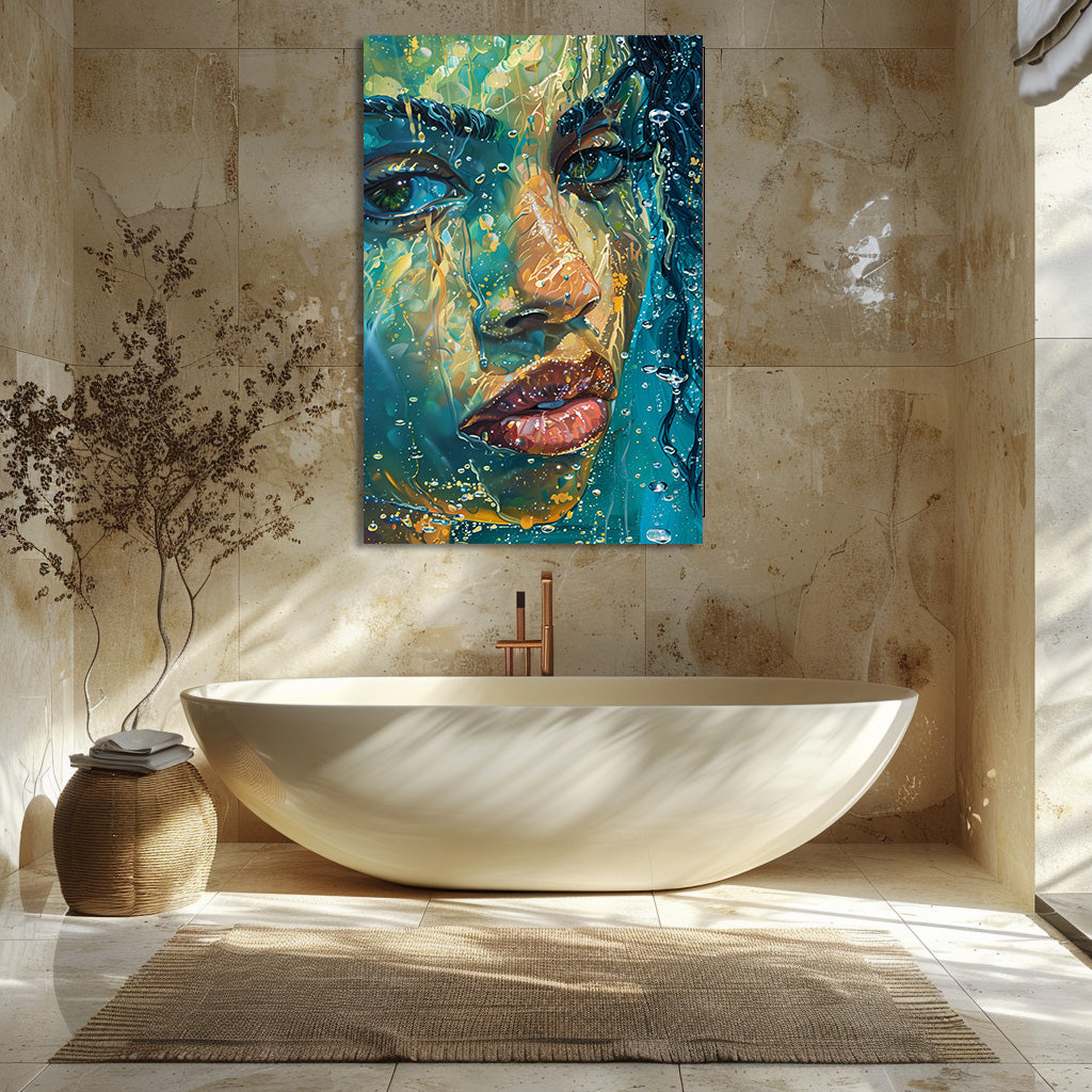 TABLEAU FEMME OCÉAN