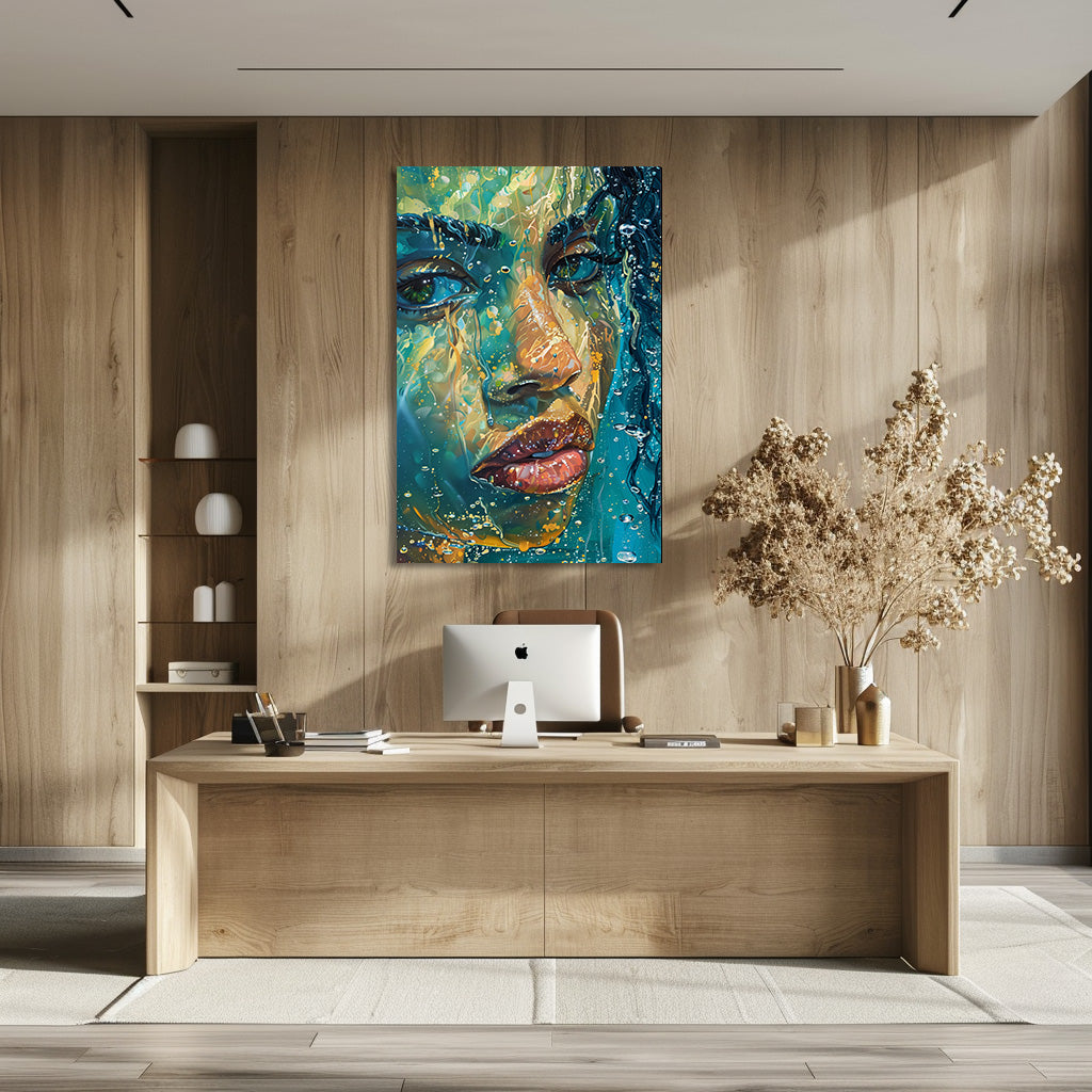 TABLEAU FEMME OCÉAN