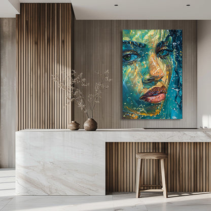 TABLEAU FEMME OCÉAN