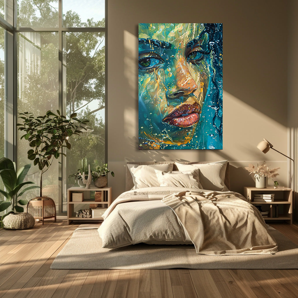 TABLEAU FEMME OCÉAN