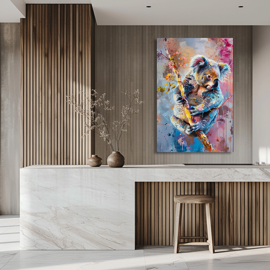 TABLEAU KOALA COLORÉ