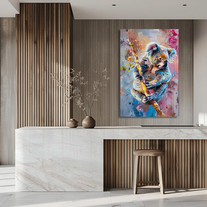 TABLEAU KOALA COLORÉ