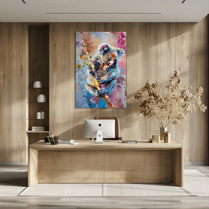 TABLEAU KOALA COLORÉ
