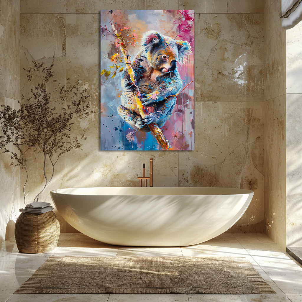 TABLEAU KOALA COLORÉ