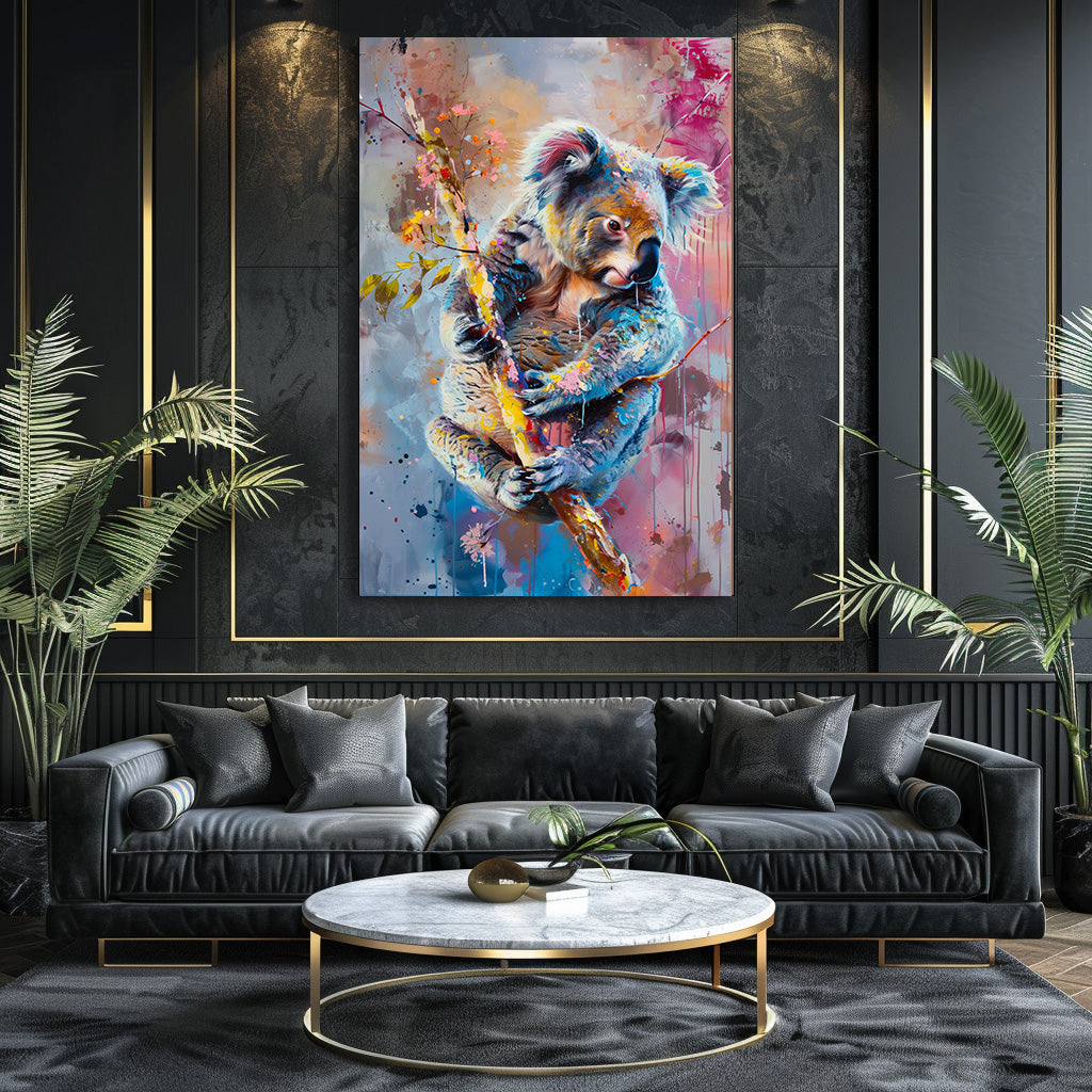TABLEAU KOALA COLORÉ