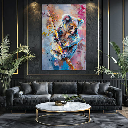 TABLEAU KOALA COLORÉ