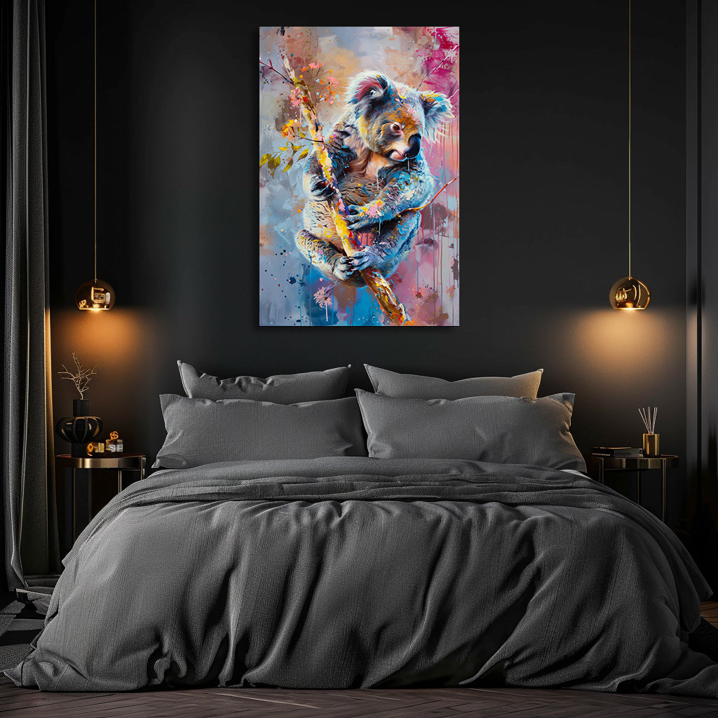 TABLEAU KOALA COLORÉ
