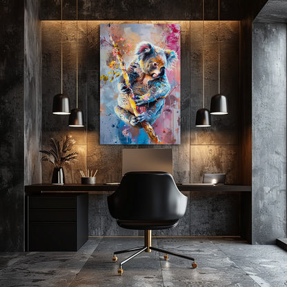 TABLEAU KOALA COLORÉ
