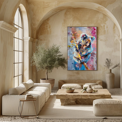 TABLEAU KOALA COLORÉ