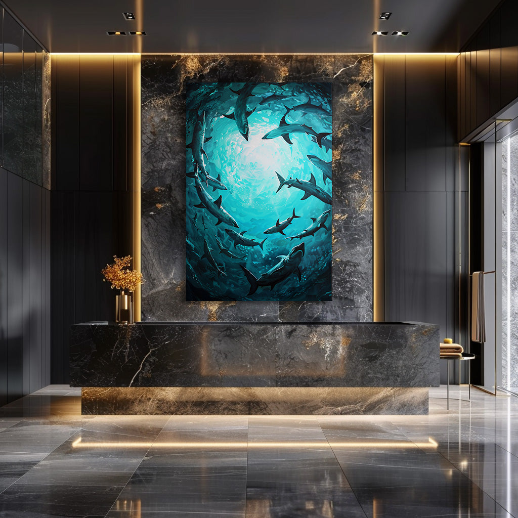 TABLEAU REQUIN OCÉAN