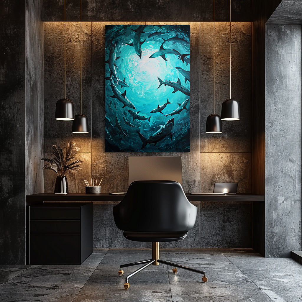 TABLEAU REQUIN OCÉAN