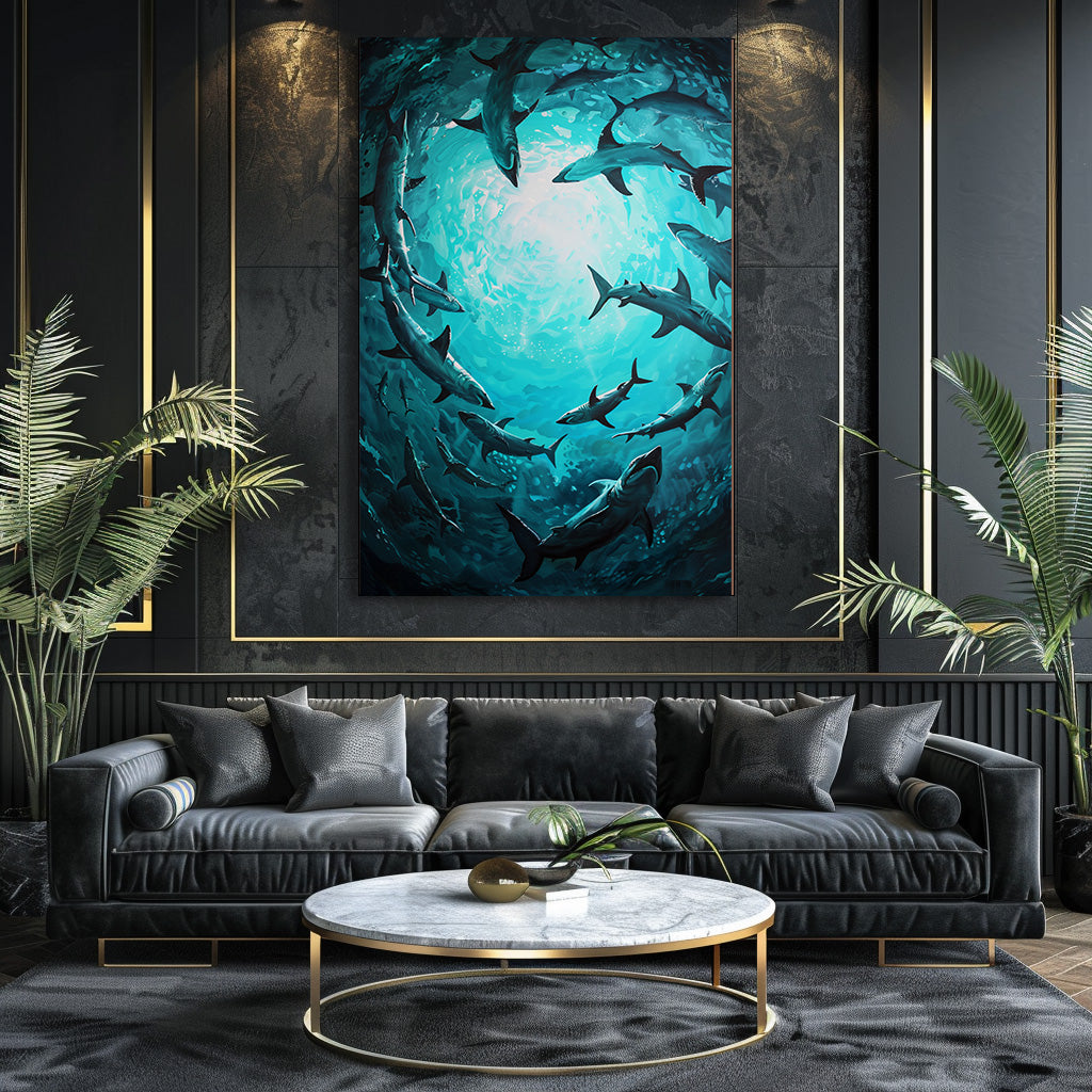 TABLEAU REQUIN OCÉAN