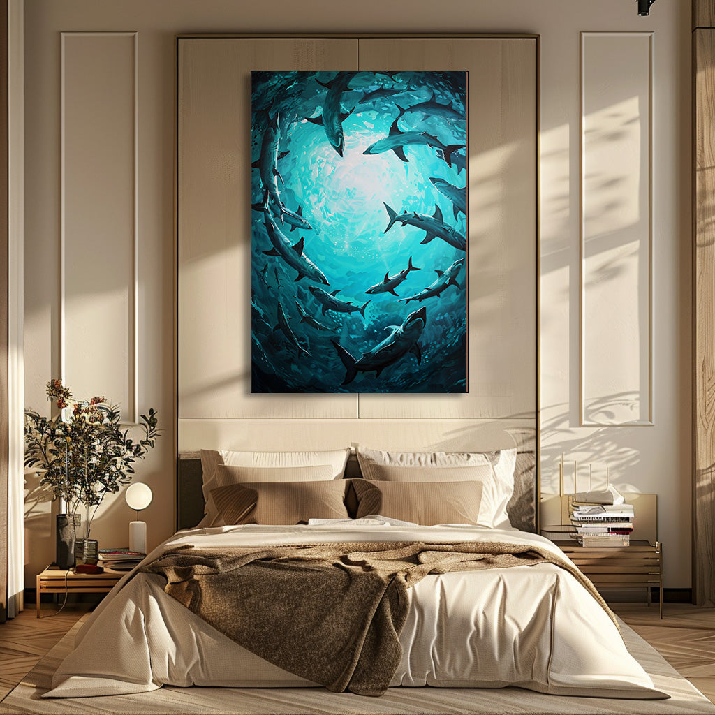 TABLEAU REQUIN OCÉAN