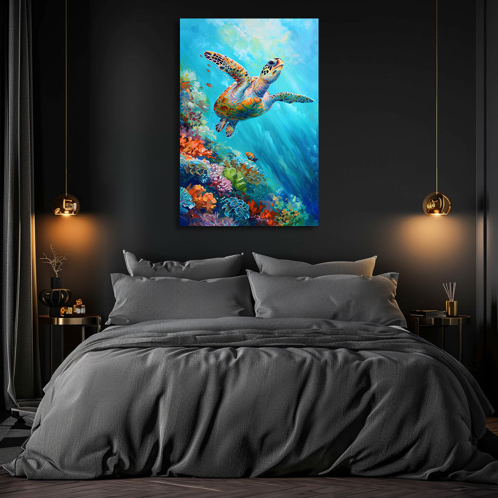 TABLEAU TORTUE TROPICALE