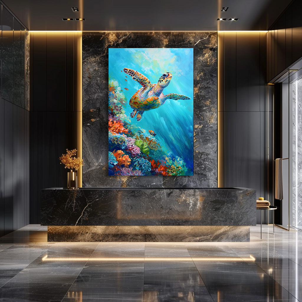 TABLEAU TORTUE TROPICALE