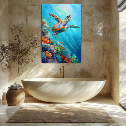 TABLEAU TORTUE TROPICALE