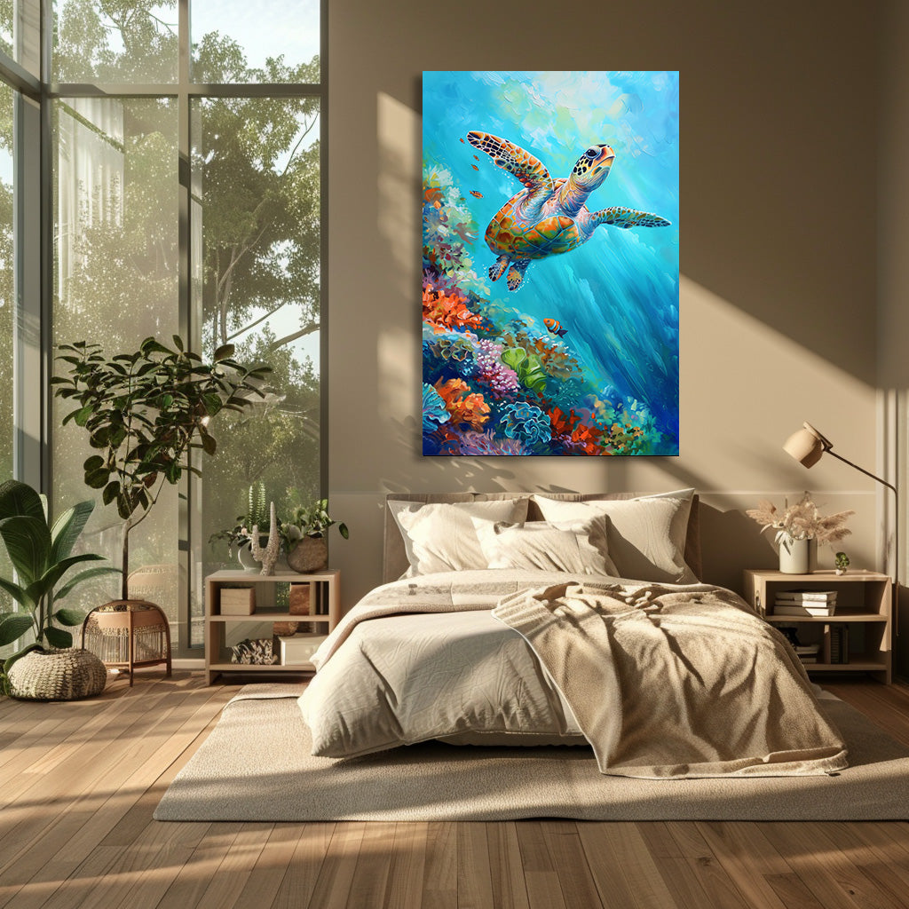 TABLEAU TORTUE TROPICALE