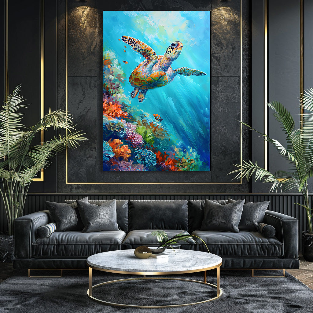 TABLEAU TORTUE TROPICALE