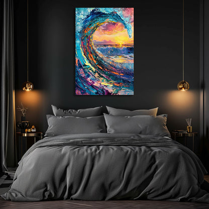 TABLEAU OCÉAN SUNSET